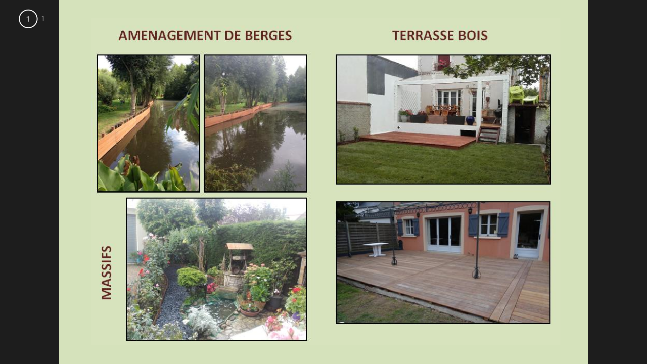 Berges et terrasse